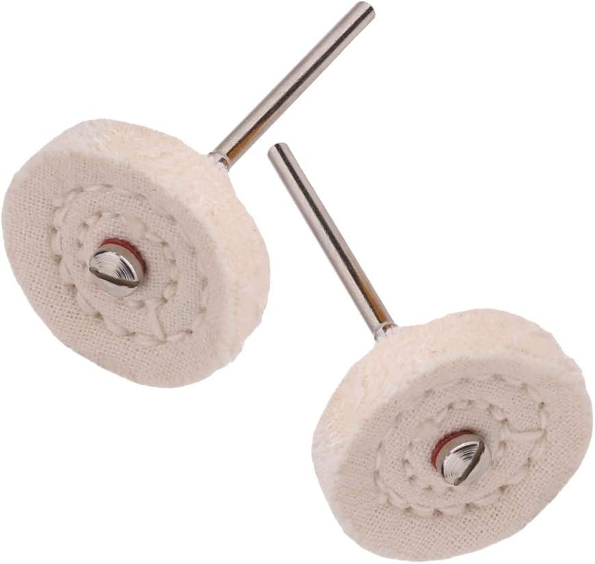 Mini Buffing/Polishing Wheel Muslin Buffs for Dremel Rotary Tool - pack of 20 pcs
